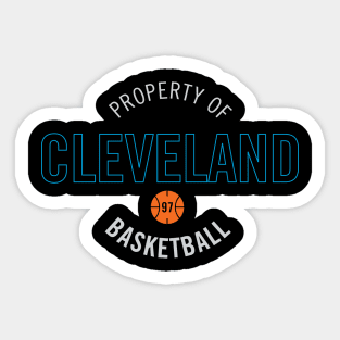 Cleveland Women's Basketball T-Shirt Sticker